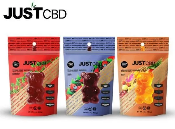 Just CBD Vegan Hemp Gummy Bags 300mg