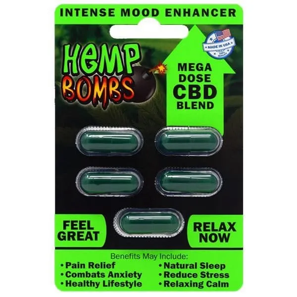 Hemp Bombs Capsules 75mg ea