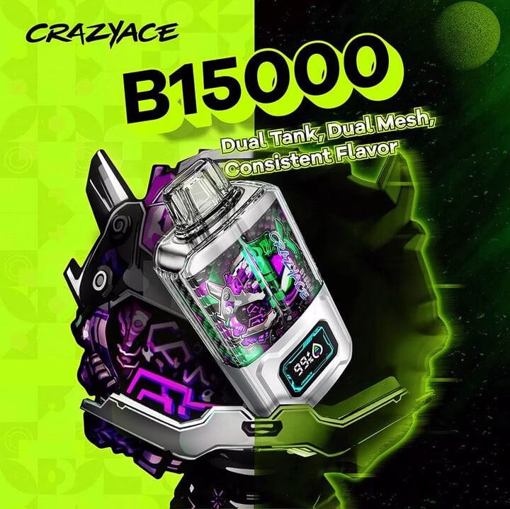Crazyace B15000 Disposable Vape: High-Quality, Long-Lasting Vaping Experience